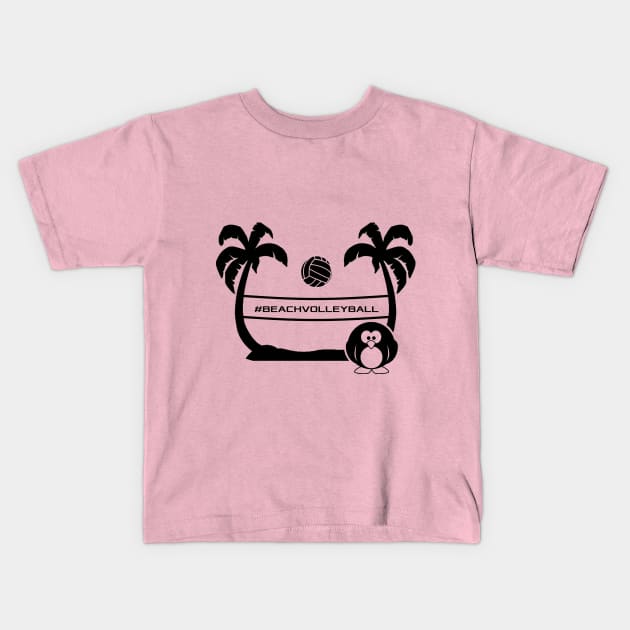 Volleyball Beach Kids T-Shirt by GracefulForm